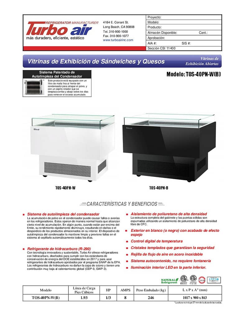 thumbnail of TOS-40PN-WB ESP